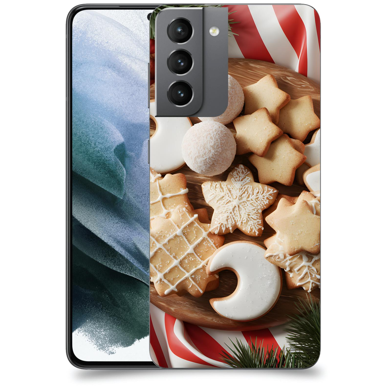 ACOVER Kryt na mobil Samsung Galaxy S21 G991B - Vánoční cukroví 2