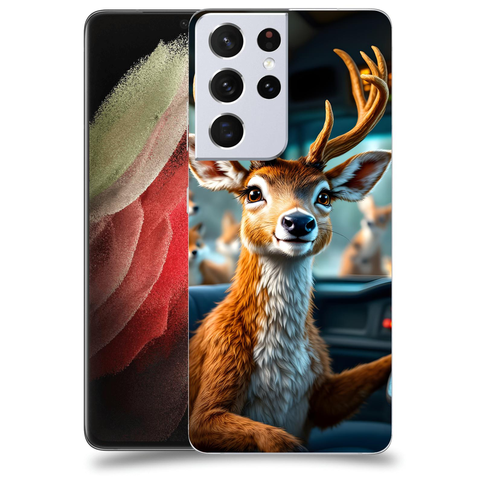 ACOVER Kryt na mobil Samsung Galaxy S21 Ultra 5G G998B - Jelen
