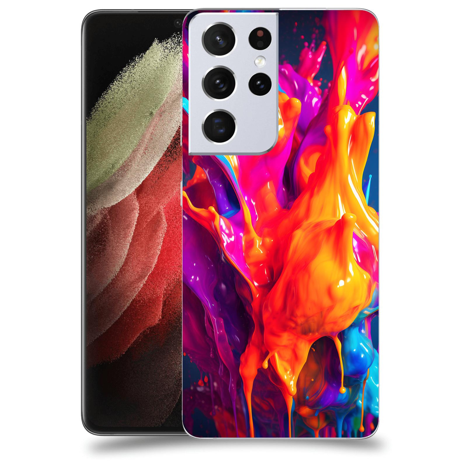 ACOVER Kryt na mobil Samsung Galaxy S21 Ultra 5G G998B - Beautiful Liquid I
