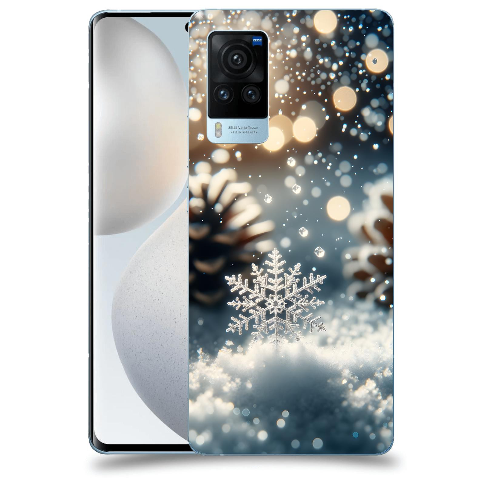ACOVER Kryt na mobil Vivo X60 Pro 5G - Vločka