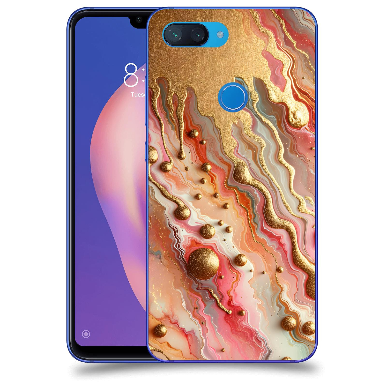 ACOVER Kryt na mobil Xiaomi Mi 8 Lite - Liquid Gold