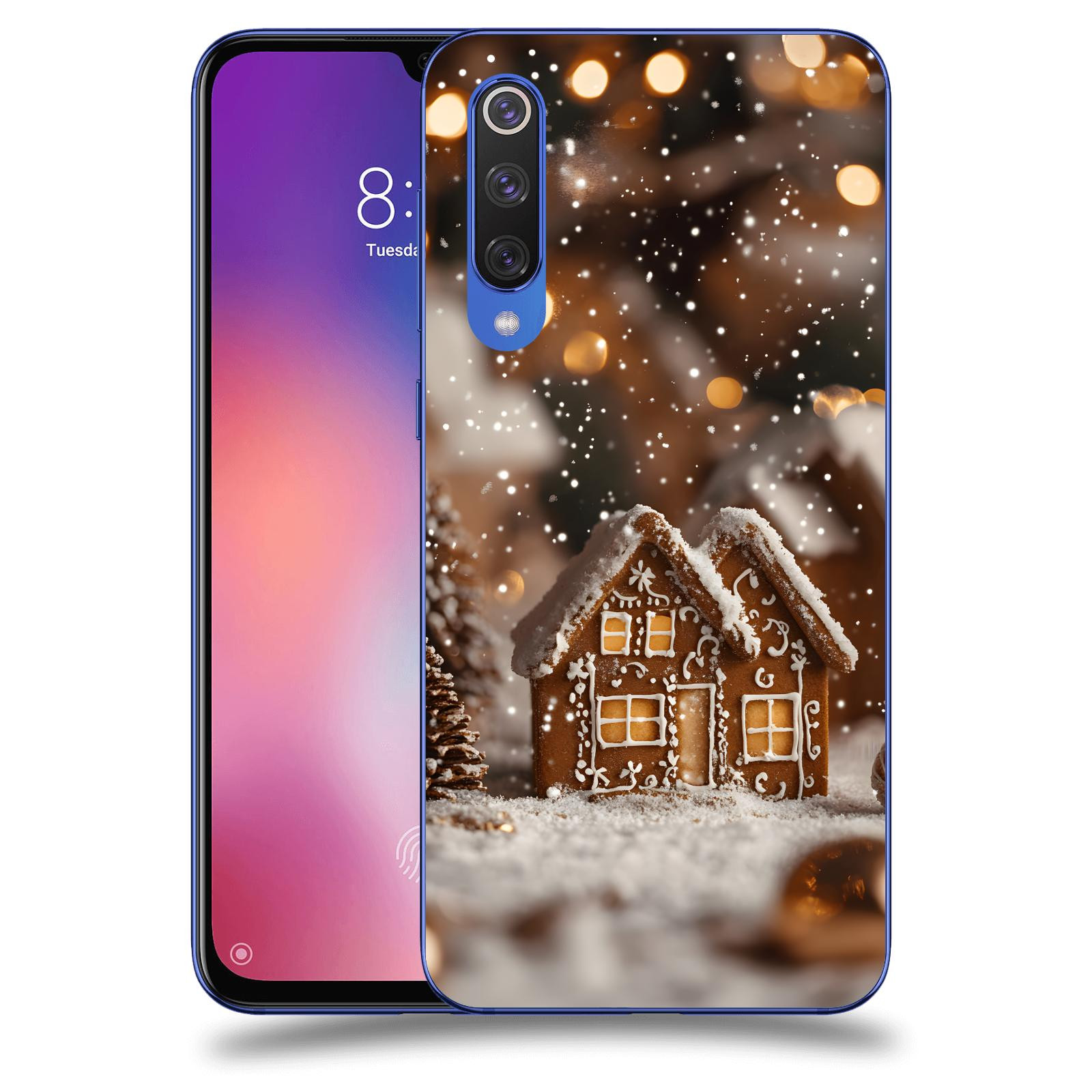 ACOVER Kryt na mobil Xiaomi Mi 9 SE - Perníková chaloupka