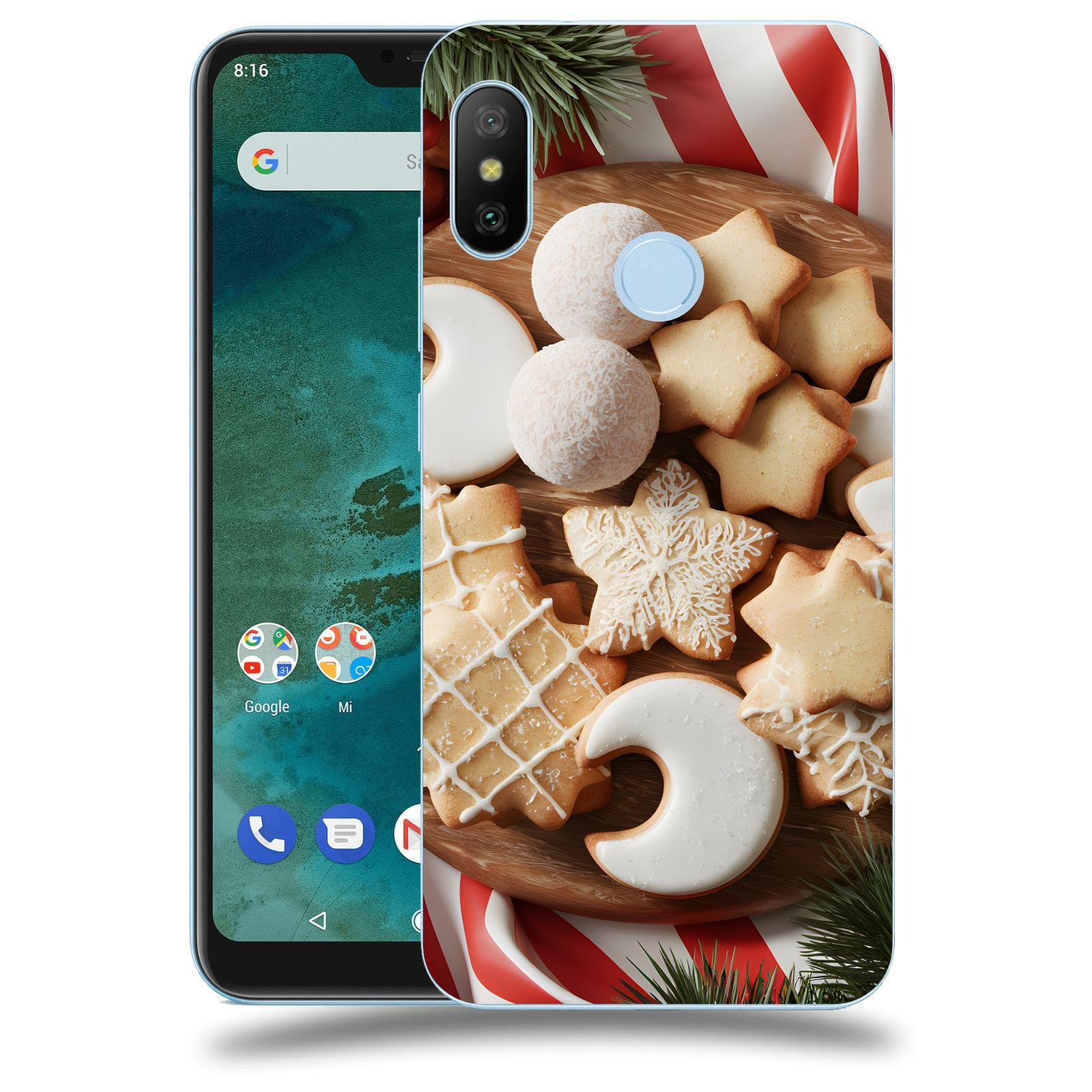 ACOVER Kryt na mobil Xiaomi Mi A2 Lite - Vánoční cukroví 2