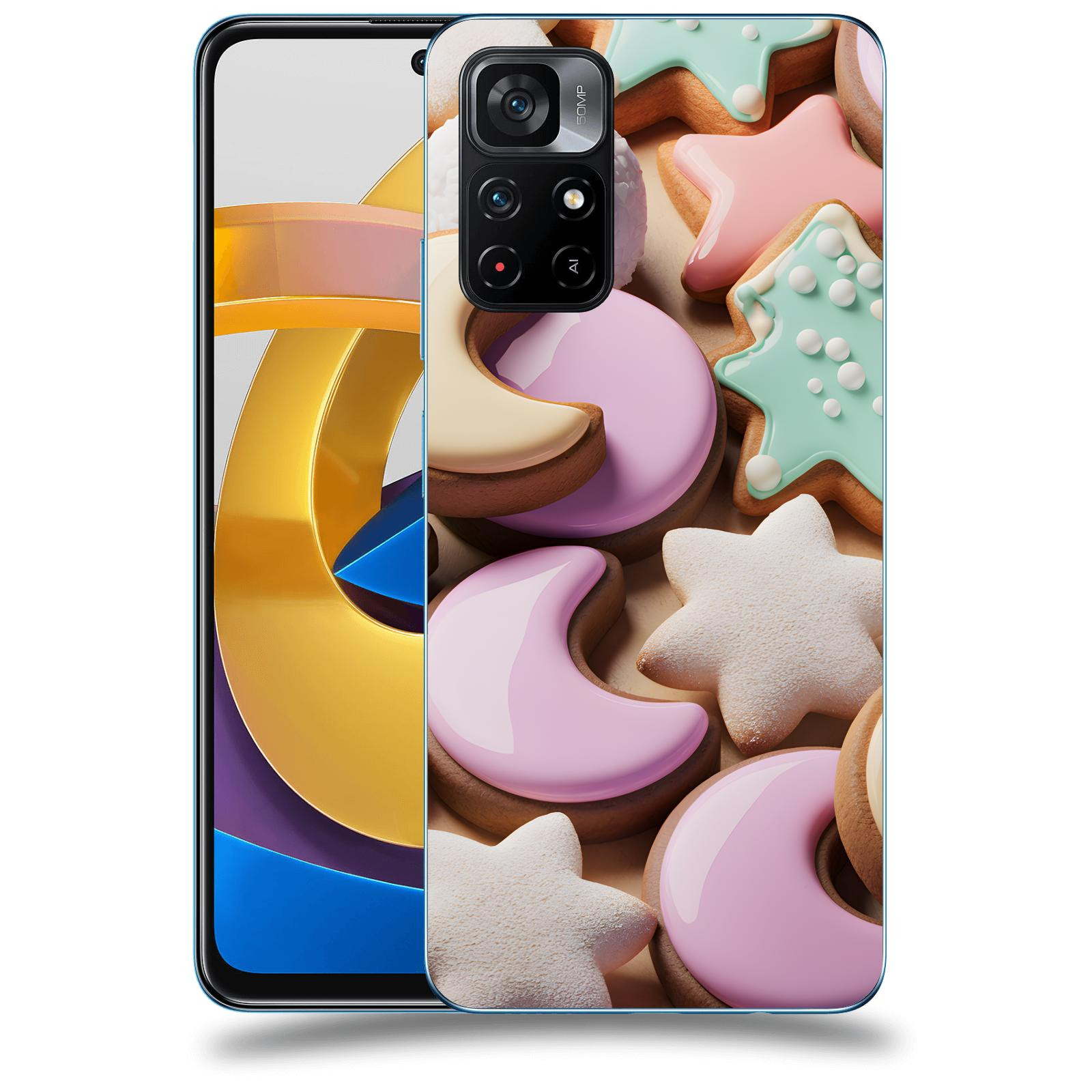 ACOVER Kryt na mobil Xiaomi Poco M4 Pro - Vánoční cukroví
