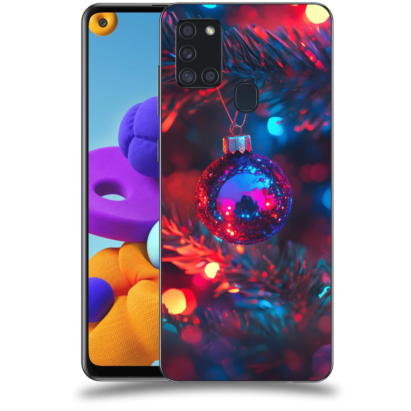 ACOVER Kryt na mobil Samsung Galaxy A21s - Vánoční ozdoba