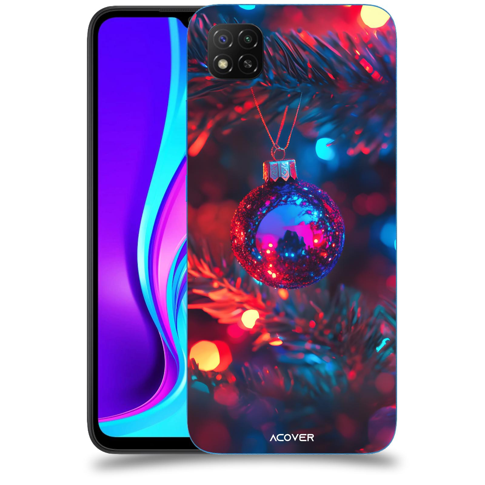 ACOVER Kryt na mobil Xiaomi Redmi 9C - Vánoční ozdoba