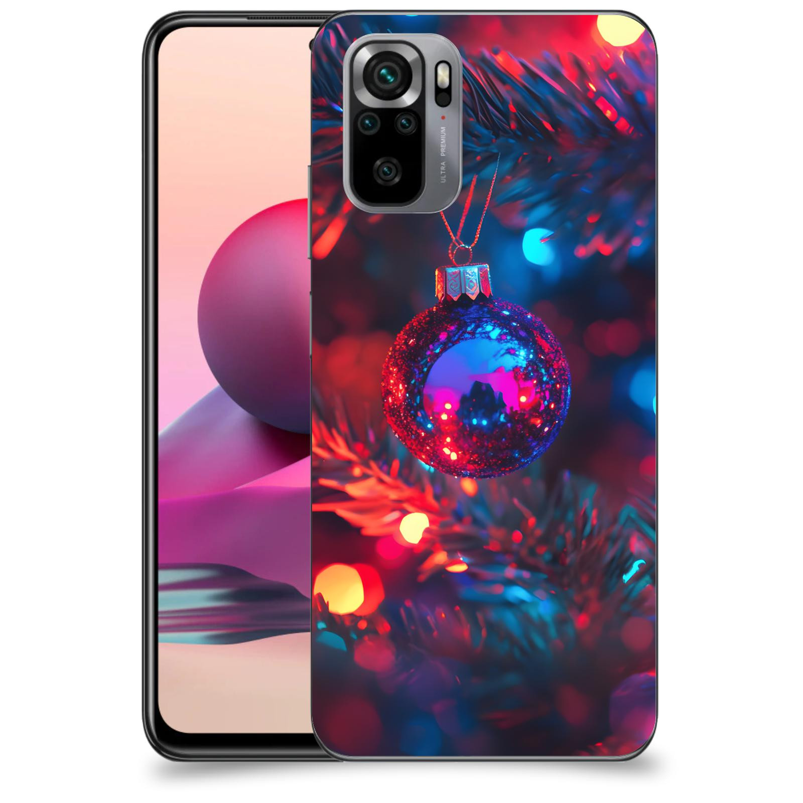 ACOVER Kryt na mobil Xiaomi Redmi Note 10S - Vánoční ozdoba