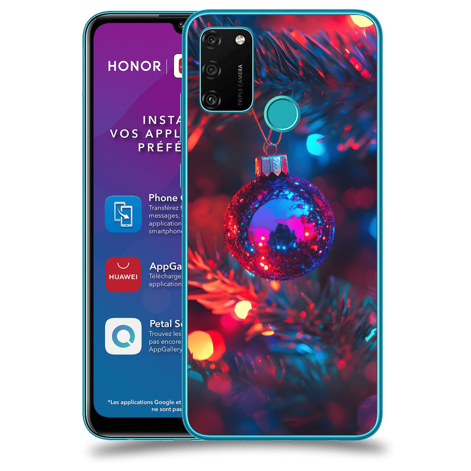 ACOVER Kryt na mobil Honor 9A - Vánoční ozdoba