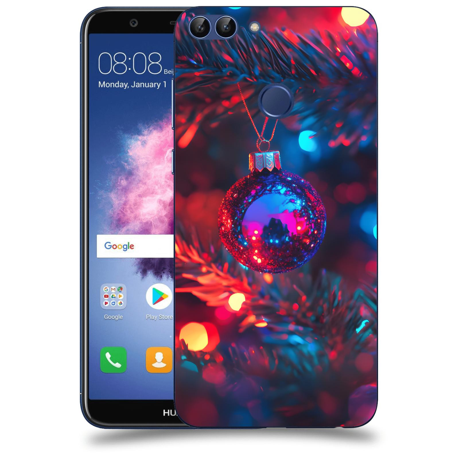ACOVER Kryt na mobil Huawei P Smart - Vánoční ozdoba