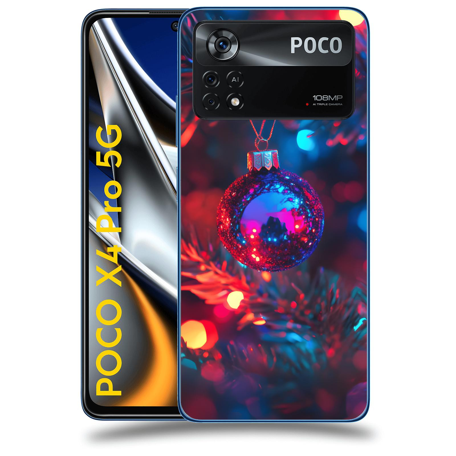 ACOVER Kryt na mobil Xiaomi Poco X4 Pro 5G - Vánoční ozdoba