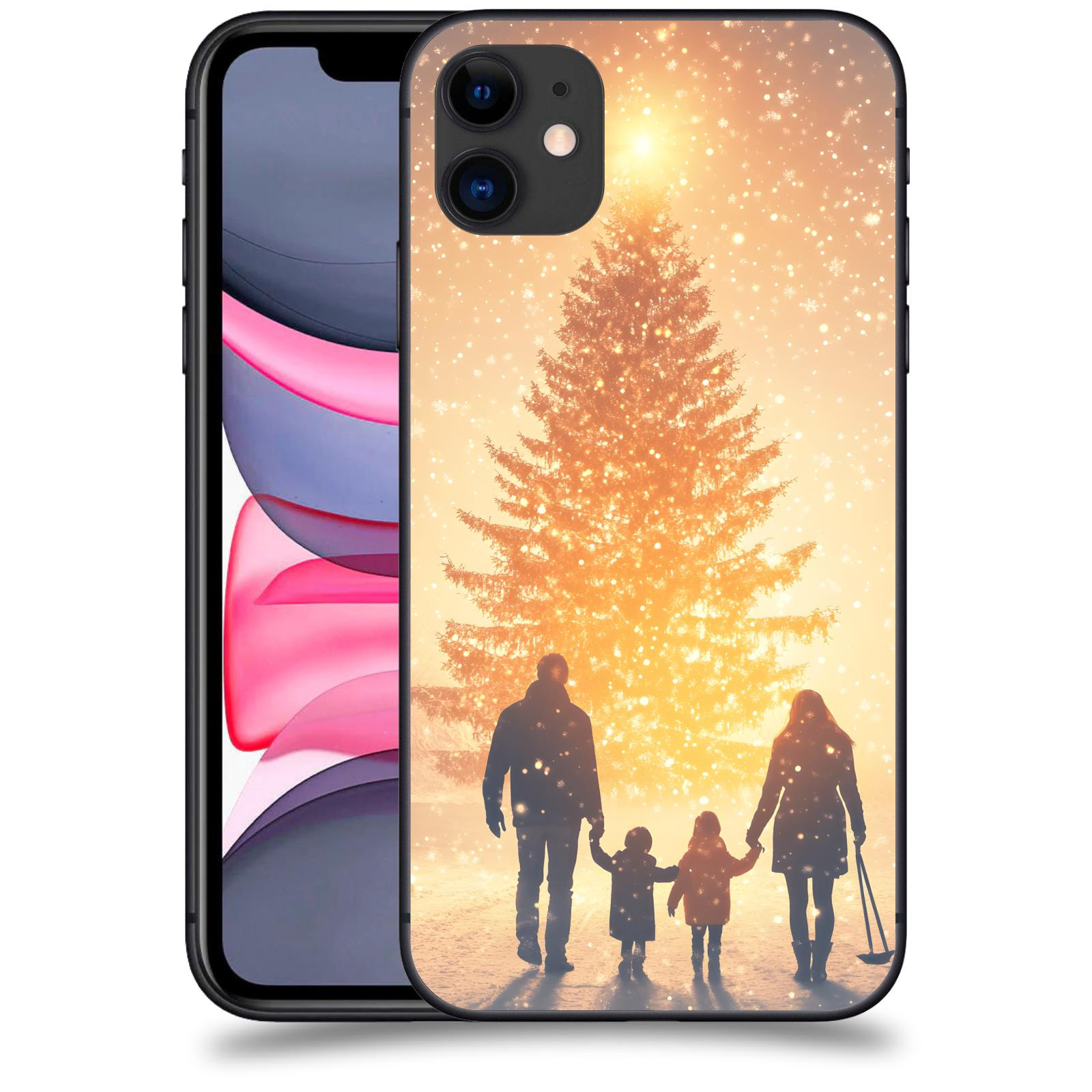 ACOVER Kryt na mobil Apple iPhone 11 - Family at the Christmas tree