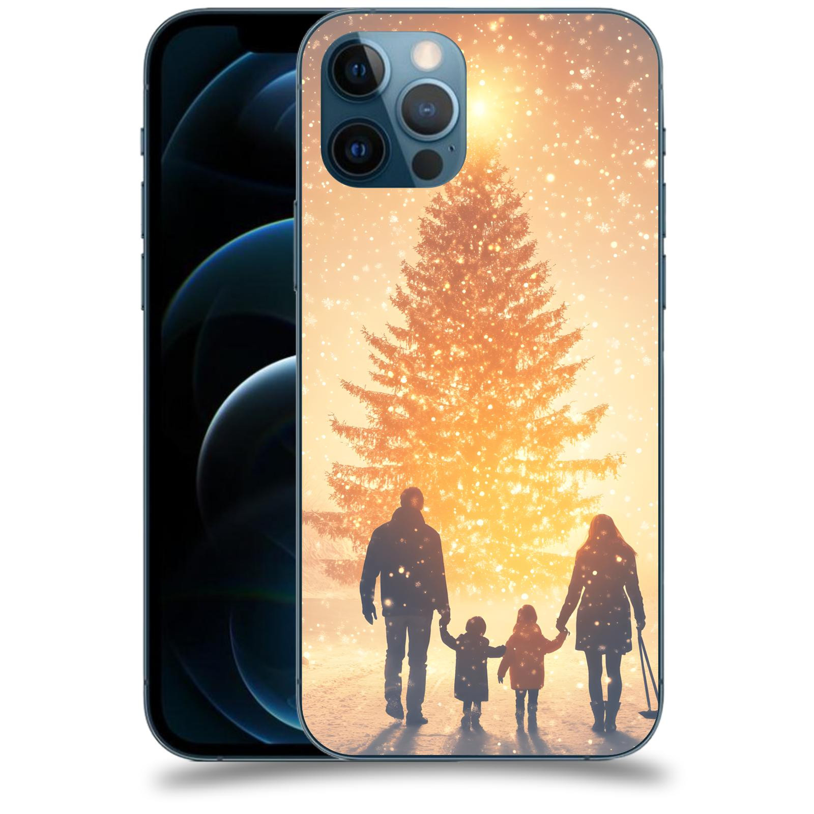 ACOVER Kryt na mobil Apple iPhone 12 Pro - Family at the Christmas tree
