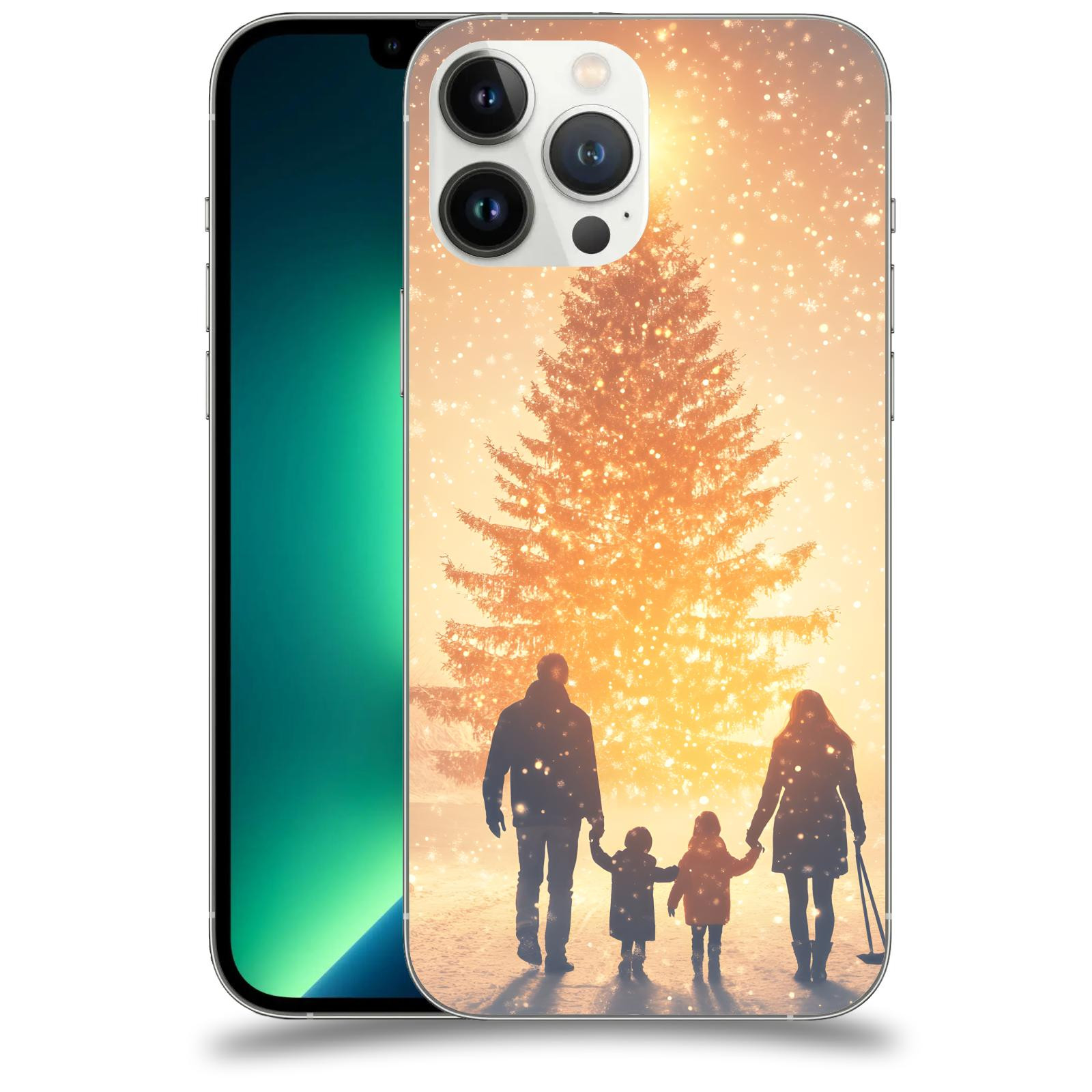 ACOVER Kryt na mobil Apple iPhone 13 Pro Max - Family at the Christmas tree