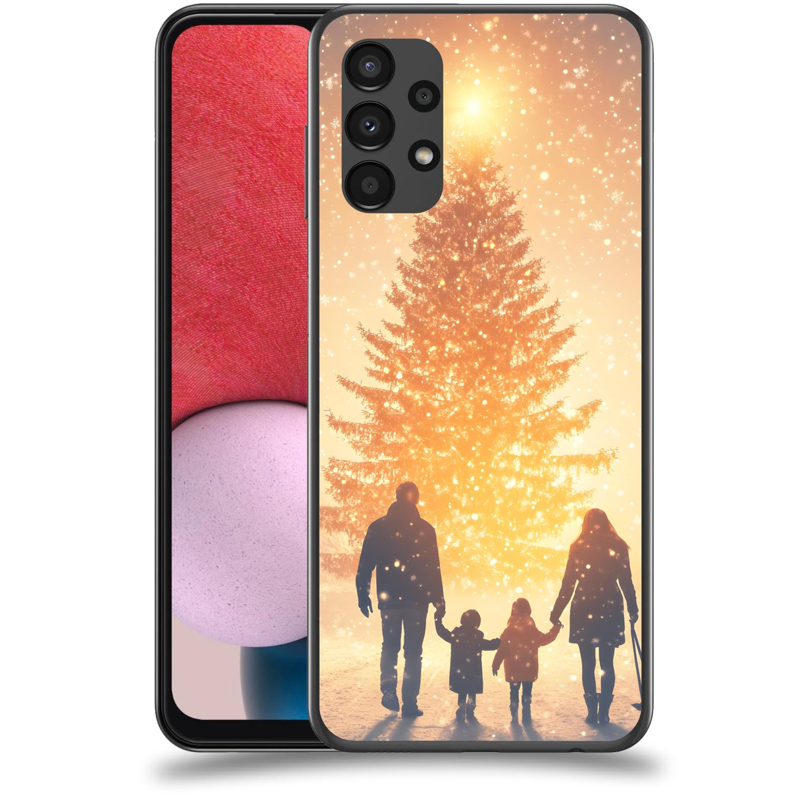 ACOVER Kryt na mobil Samsung Galaxy A13 4G A135 - Family at the Christmas tree