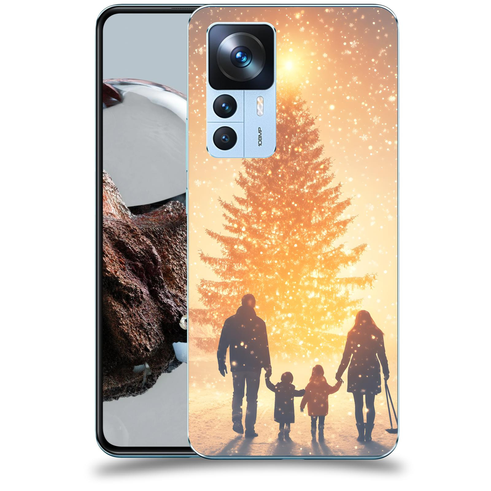 ACOVER Kryt na mobil Xiaomi 12T - Family at the Christmas tree