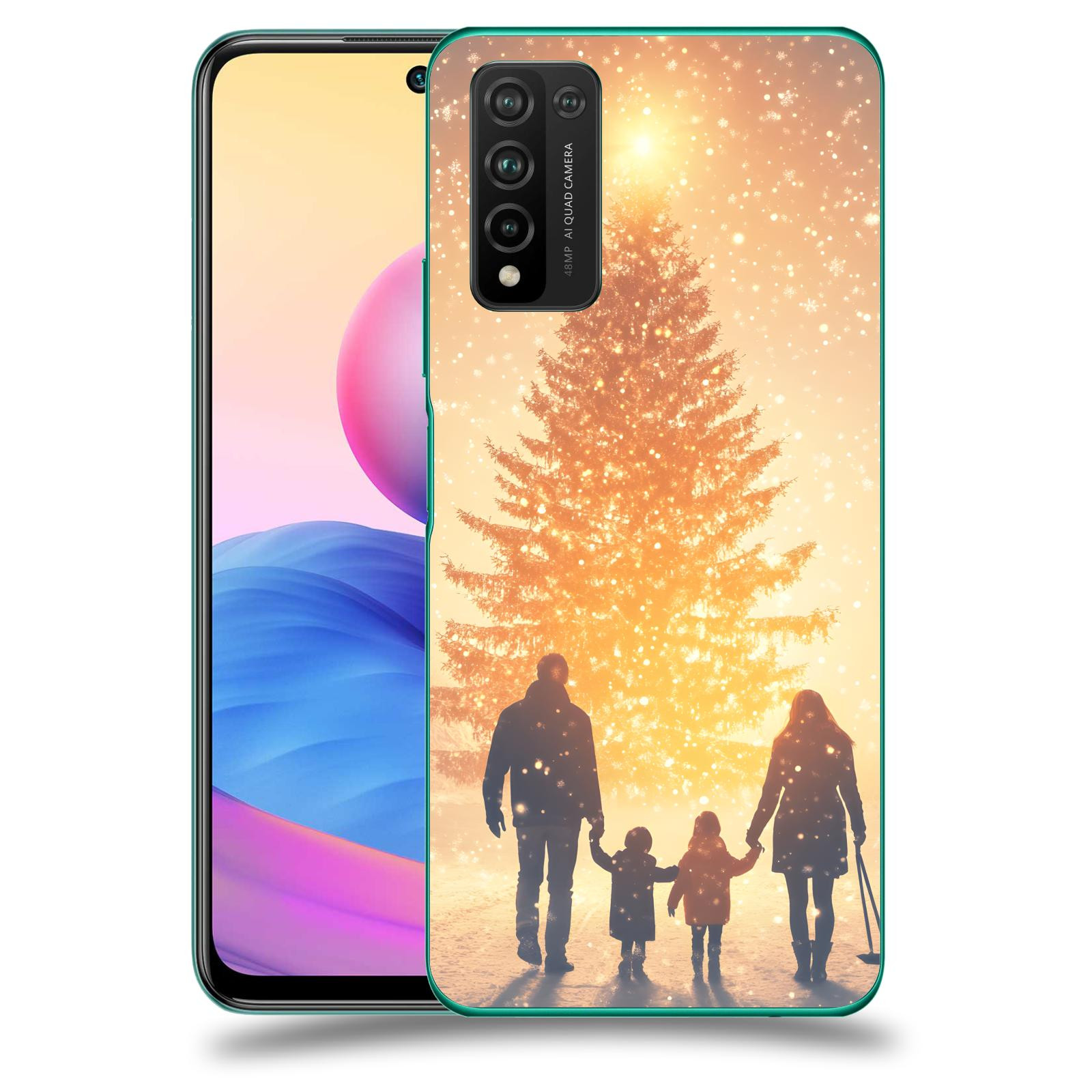 ACOVER Kryt na mobil Honor 10X Lite - Family at the Christmas tree