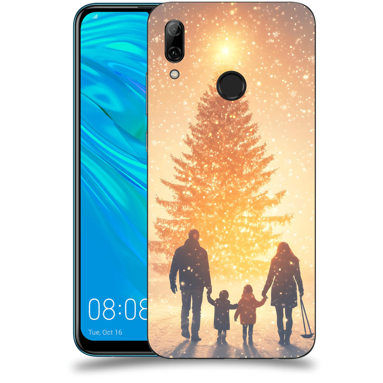 ACOVER Kryt na mobil Huawei P Smart 2019 - Family at the Christmas tree