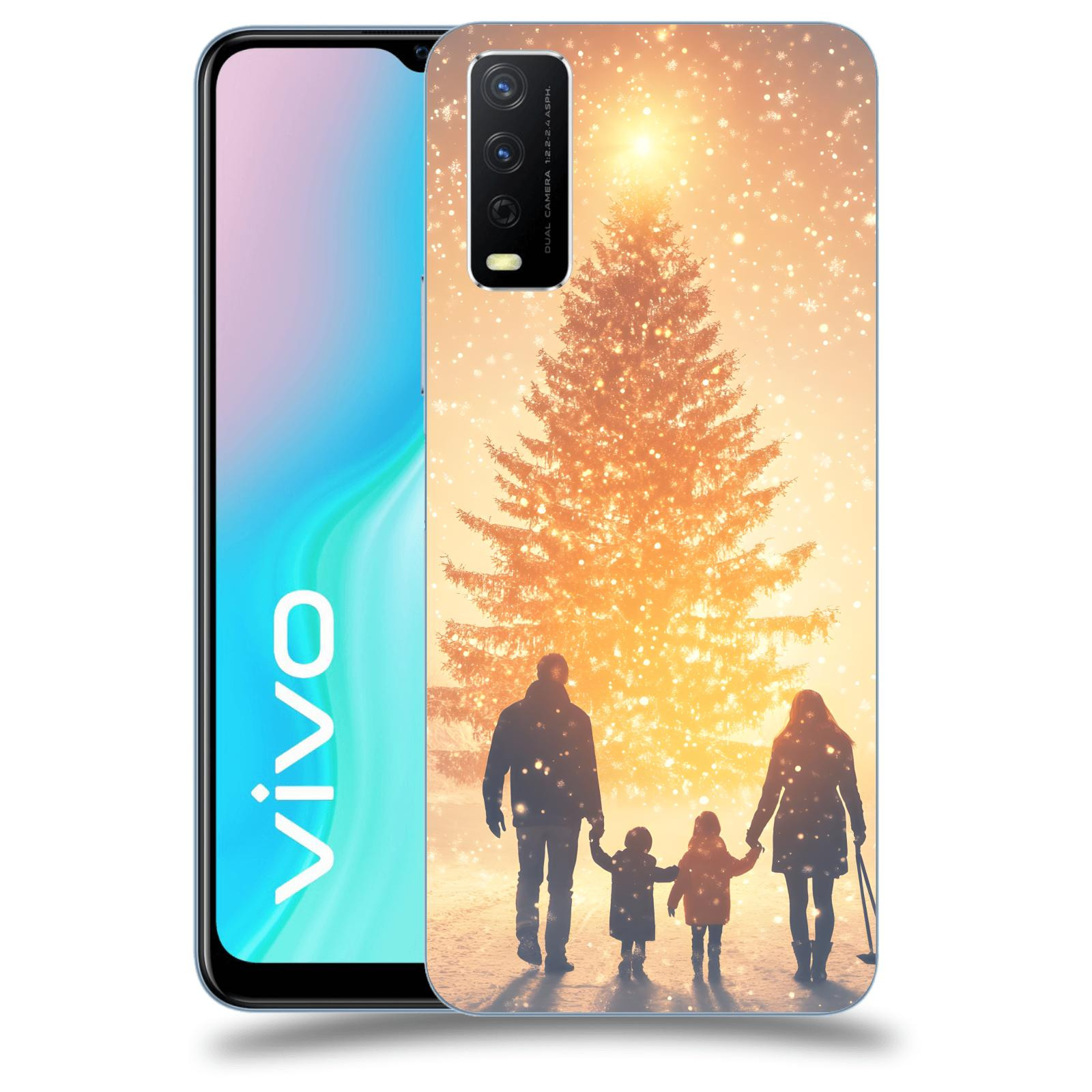 ACOVER Kryt na mobil Vivo Y11s - Family at the Christmas tree