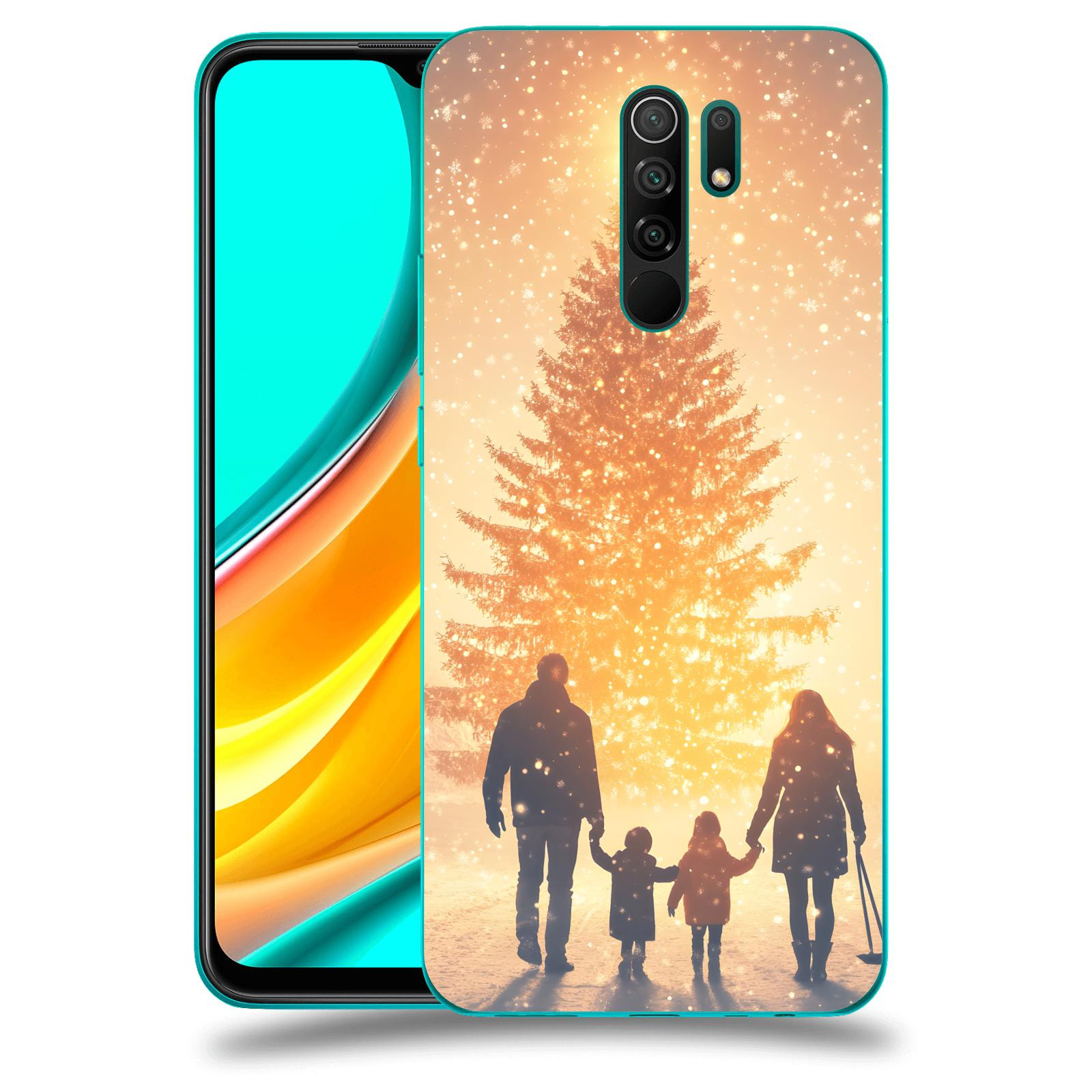 ACOVER Kryt na mobil Xiaomi Mi 9 - Family at the Christmas tree