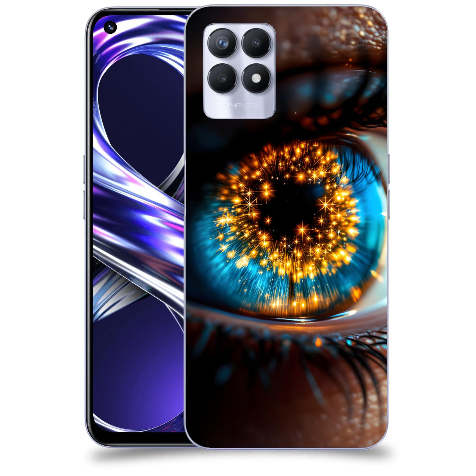 ACOVER Kryt na mobil Realme 8i - Sparkle in the eye