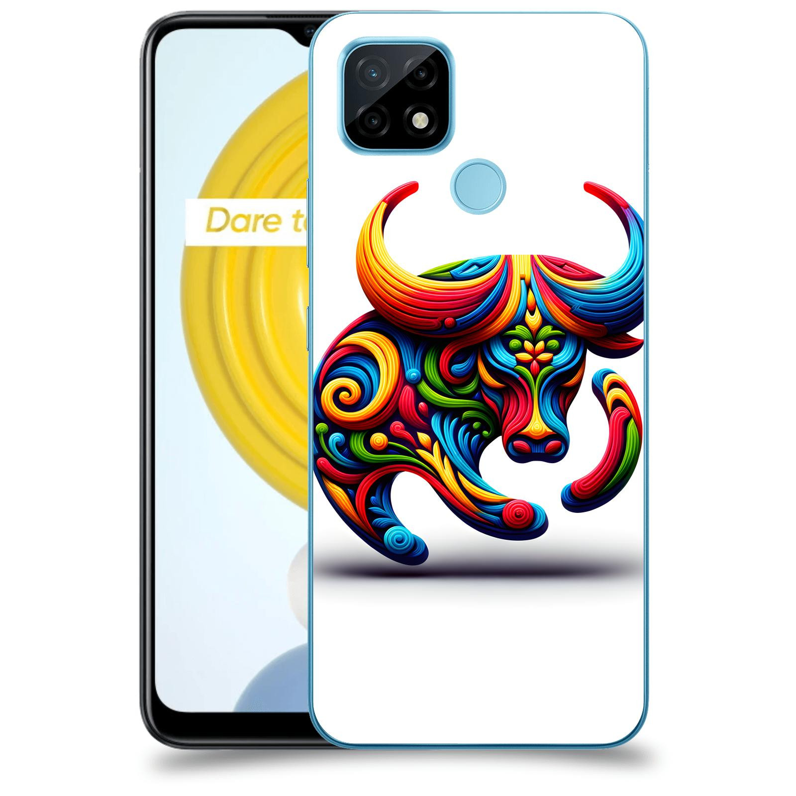 ACOVER Kryt na mobil Realme C21 - Býk 2