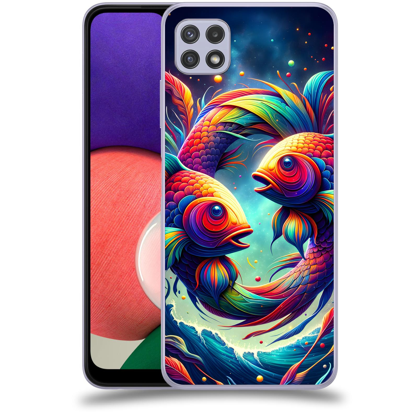 ACOVER Kryt na mobil Samsung Galaxy A22 5G A226B - Ryby
