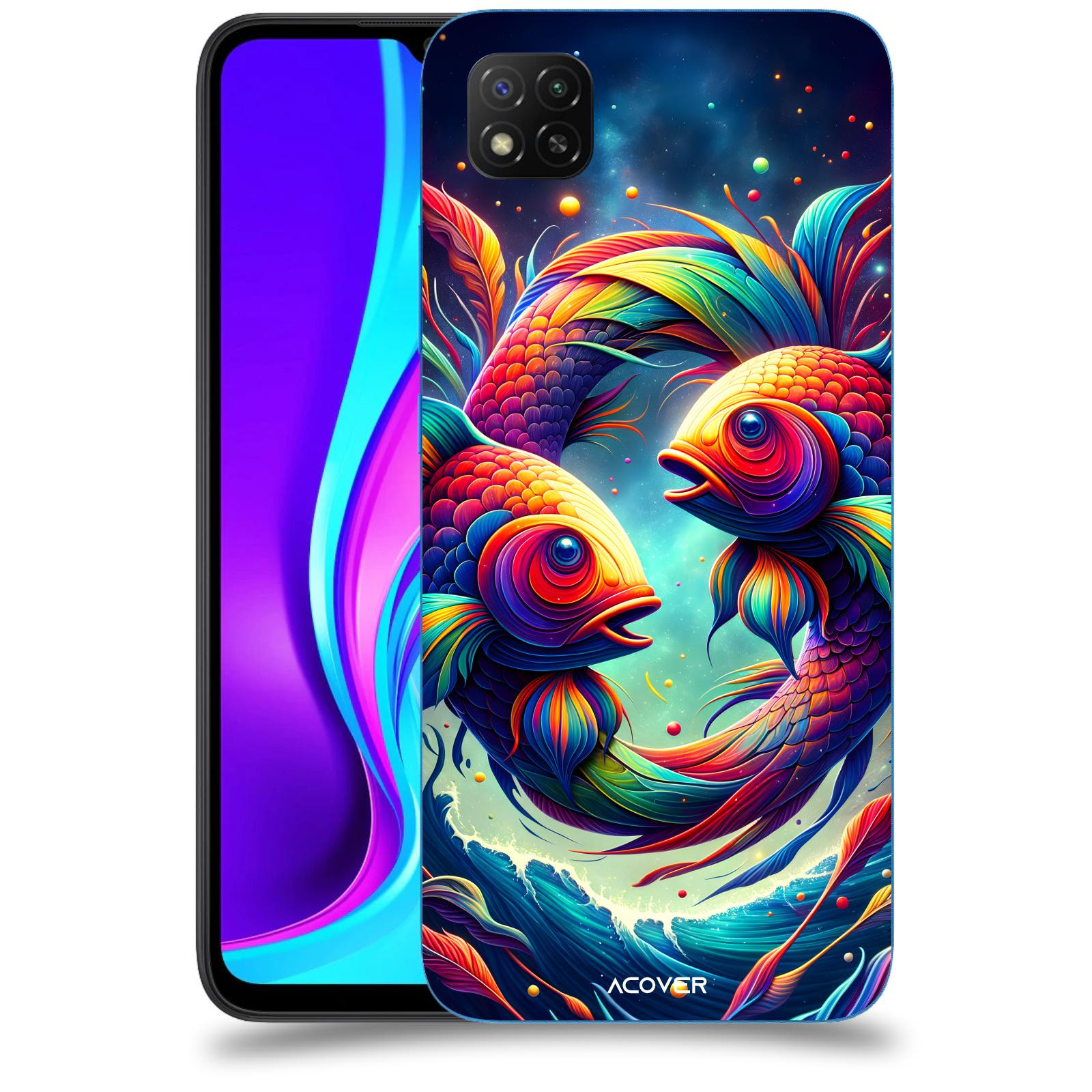 ACOVER Kryt na mobil Xiaomi Redmi 9C - Ryby