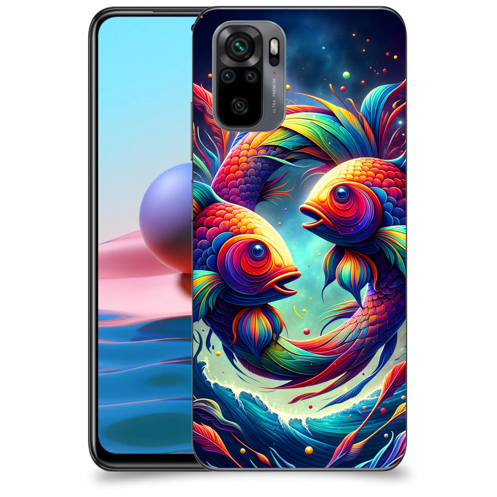 ACOVER Kryt na mobil Xiaomi Redmi Note 10 - Ryby