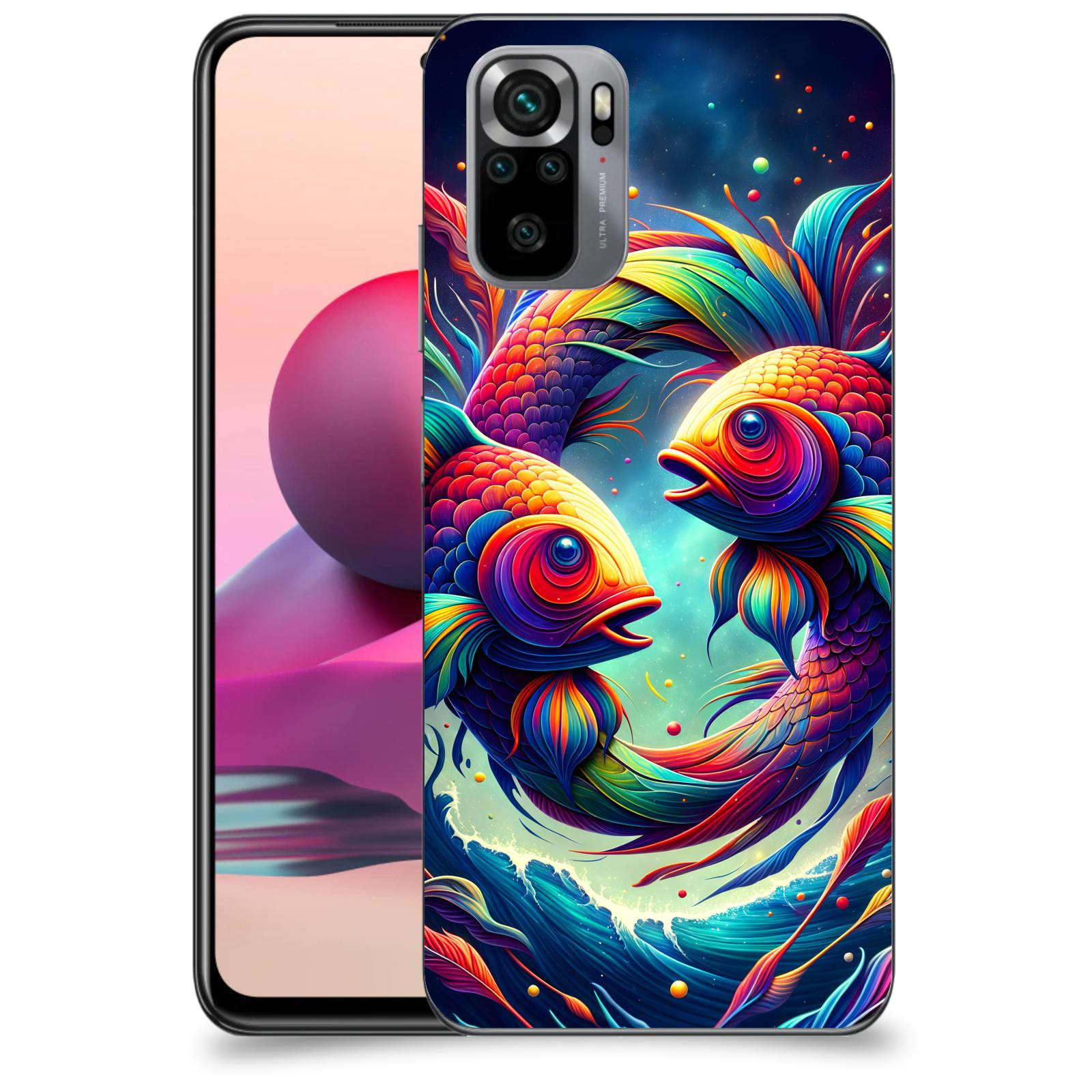 ACOVER Kryt na mobil Xiaomi Redmi Note 10S - Ryby