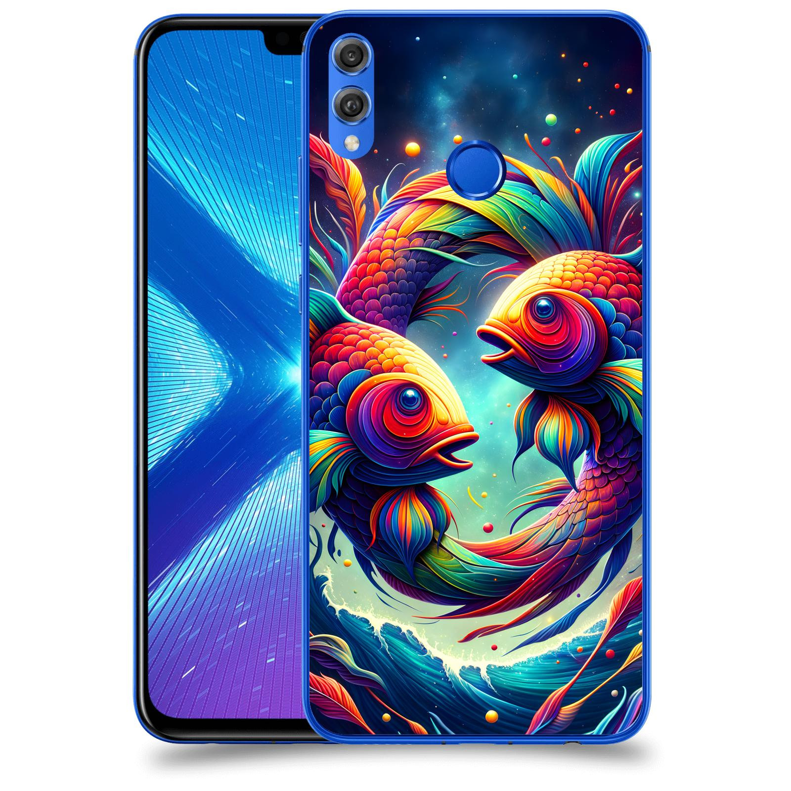 ACOVER Kryt na mobil Honor 8X - Ryby