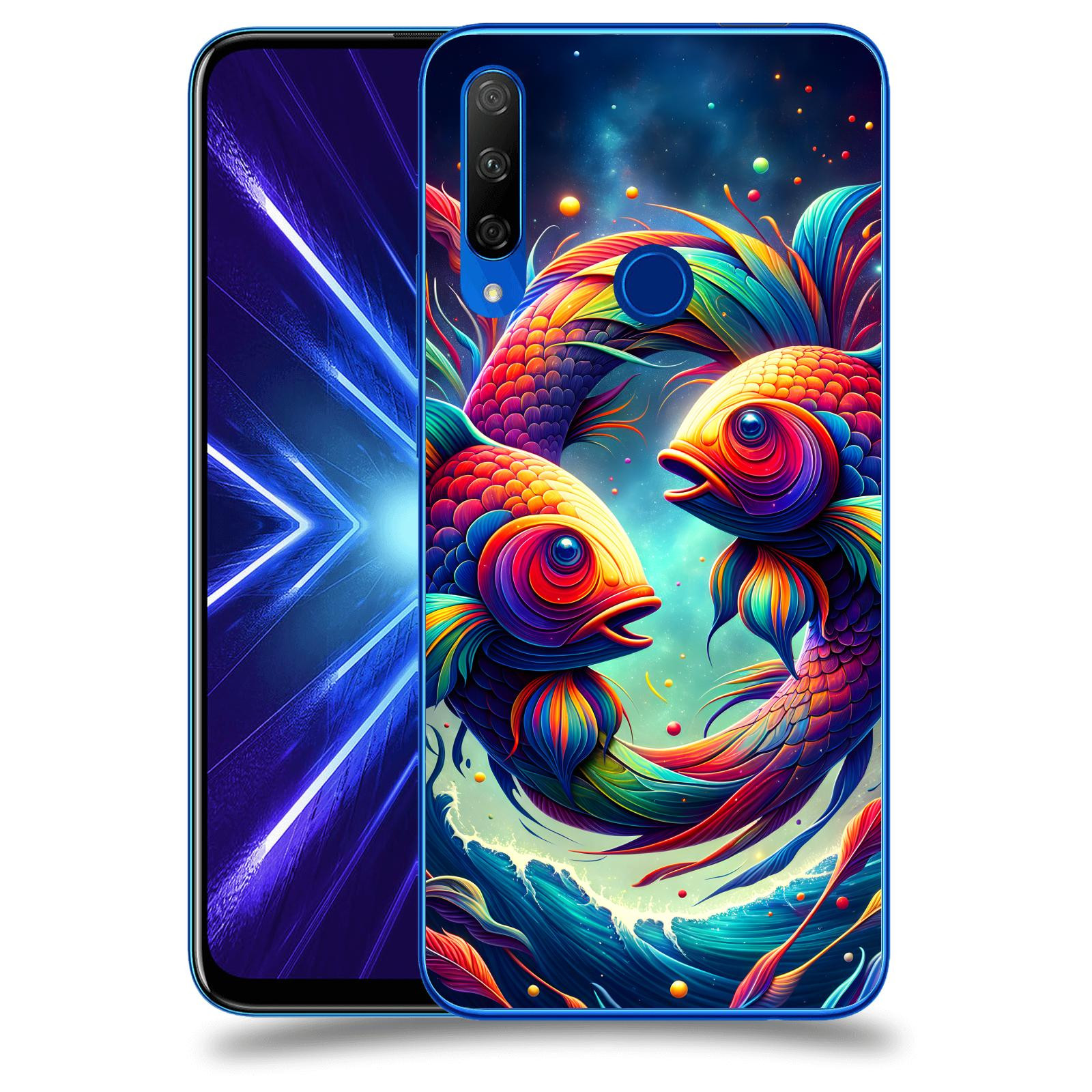 ACOVER Kryt na mobil Honor 9X - Ryby