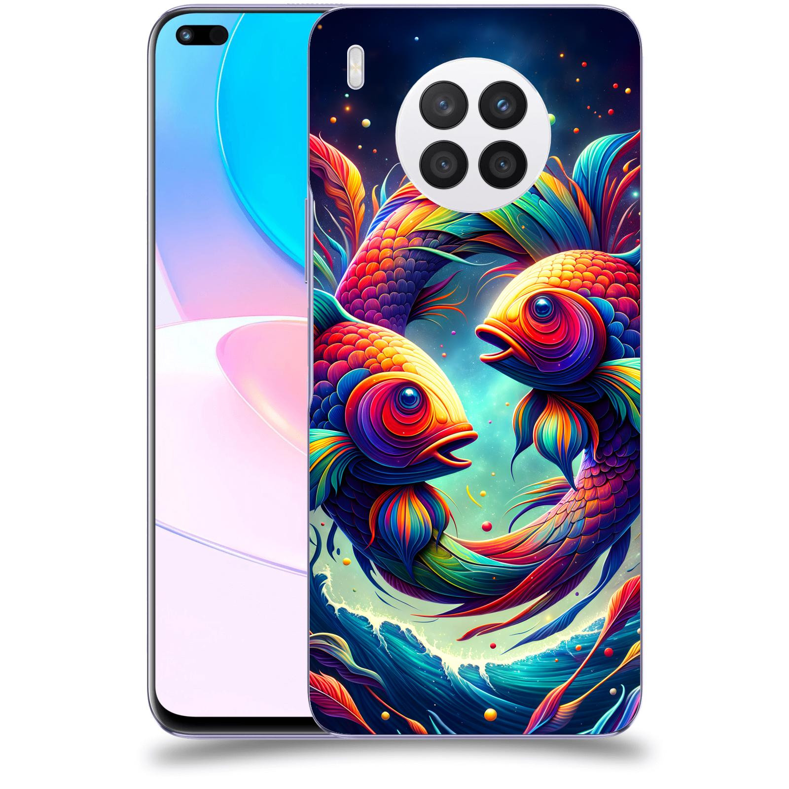 ACOVER Kryt na mobil Huawei Nova 8i - Ryby