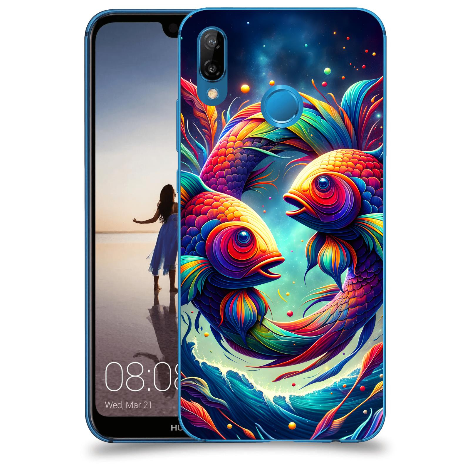 ACOVER Kryt na mobil Huawei P20 Lite - Ryby