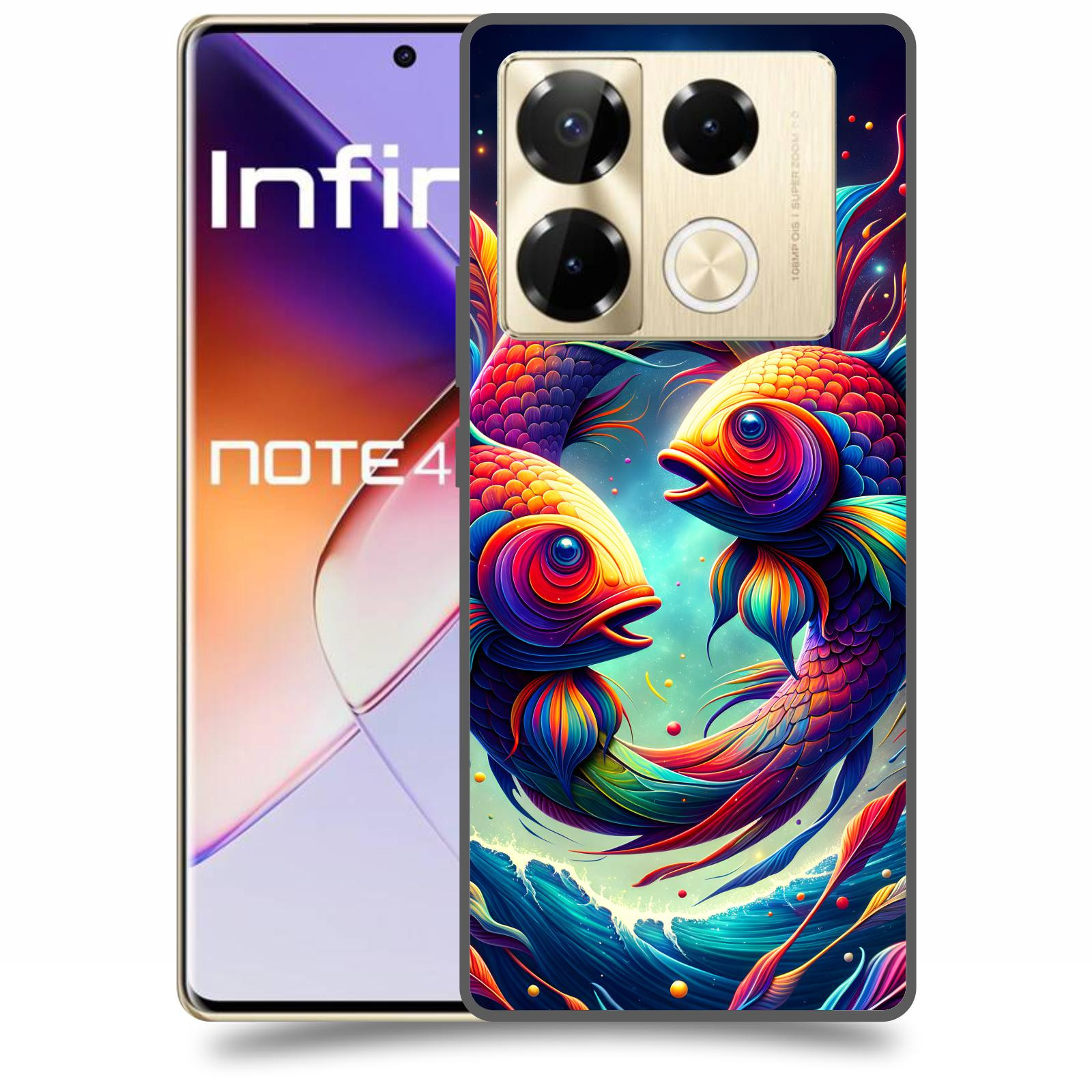 ACOVER Kryt na mobil Infinix Note 40 PRO - Ryby