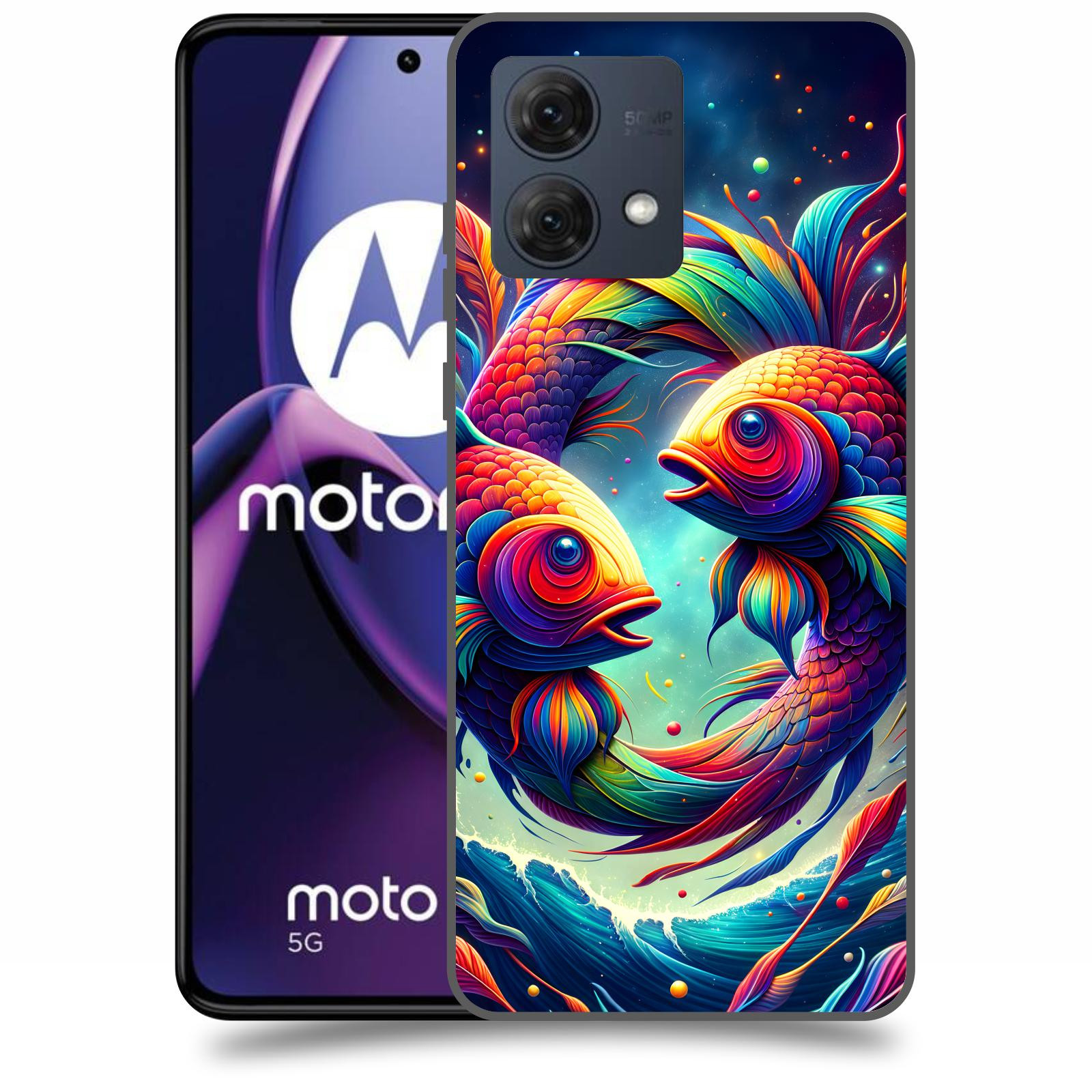 ACOVER Kryt na mobil Motorola Moto G84 5G - Ryby