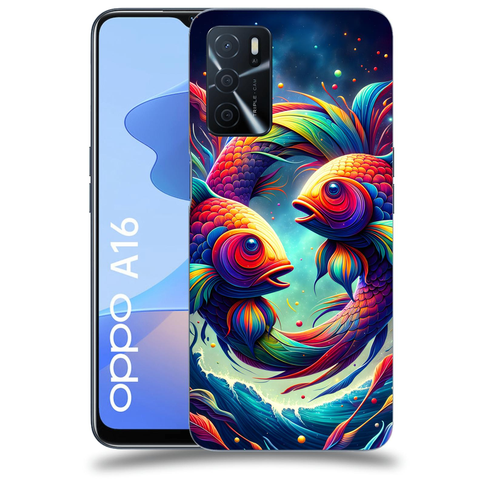 ACOVER Kryt na mobil OPPO A16 - Ryby