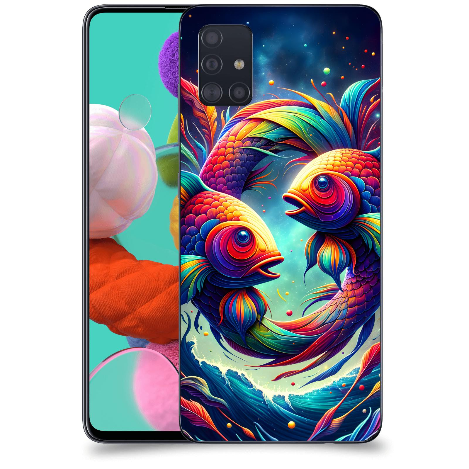 ACOVER Kryt na mobil Samsung Galaxy A51 A515F - Ryby