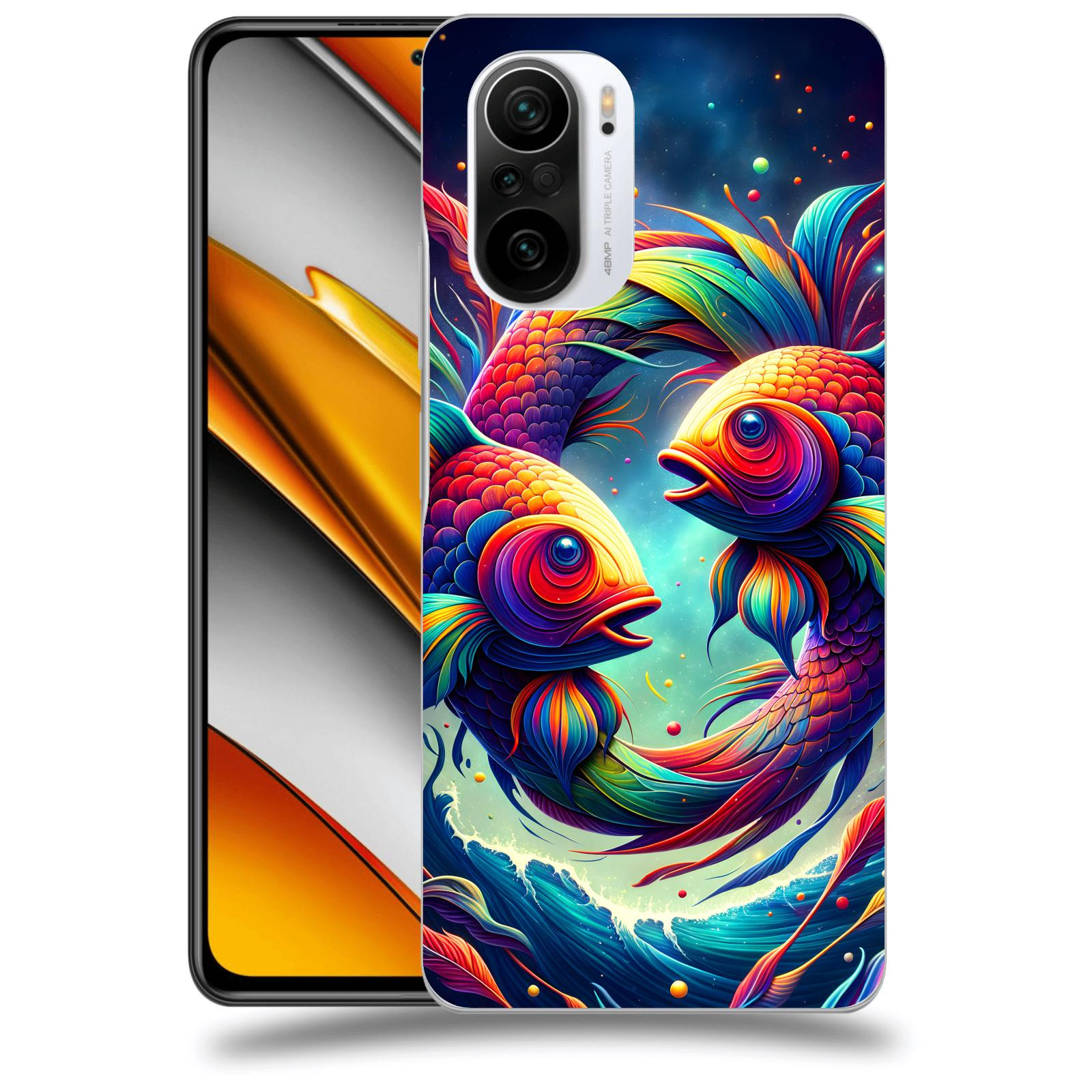 ACOVER Kryt na mobil Xiaomi Poco F3 - Ryby