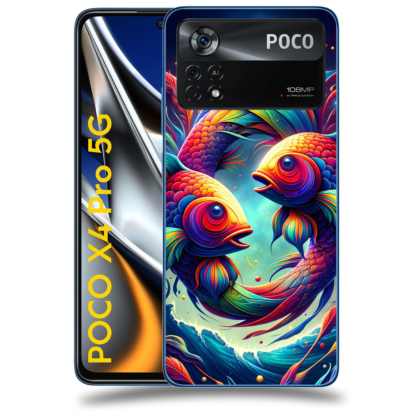 ACOVER Kryt na mobil Xiaomi Poco X4 Pro 5G - Ryby