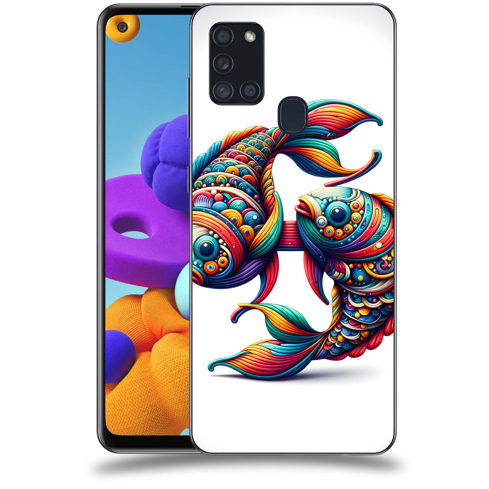 ACOVER Kryt na mobil Samsung Galaxy A21s - Ryby 2