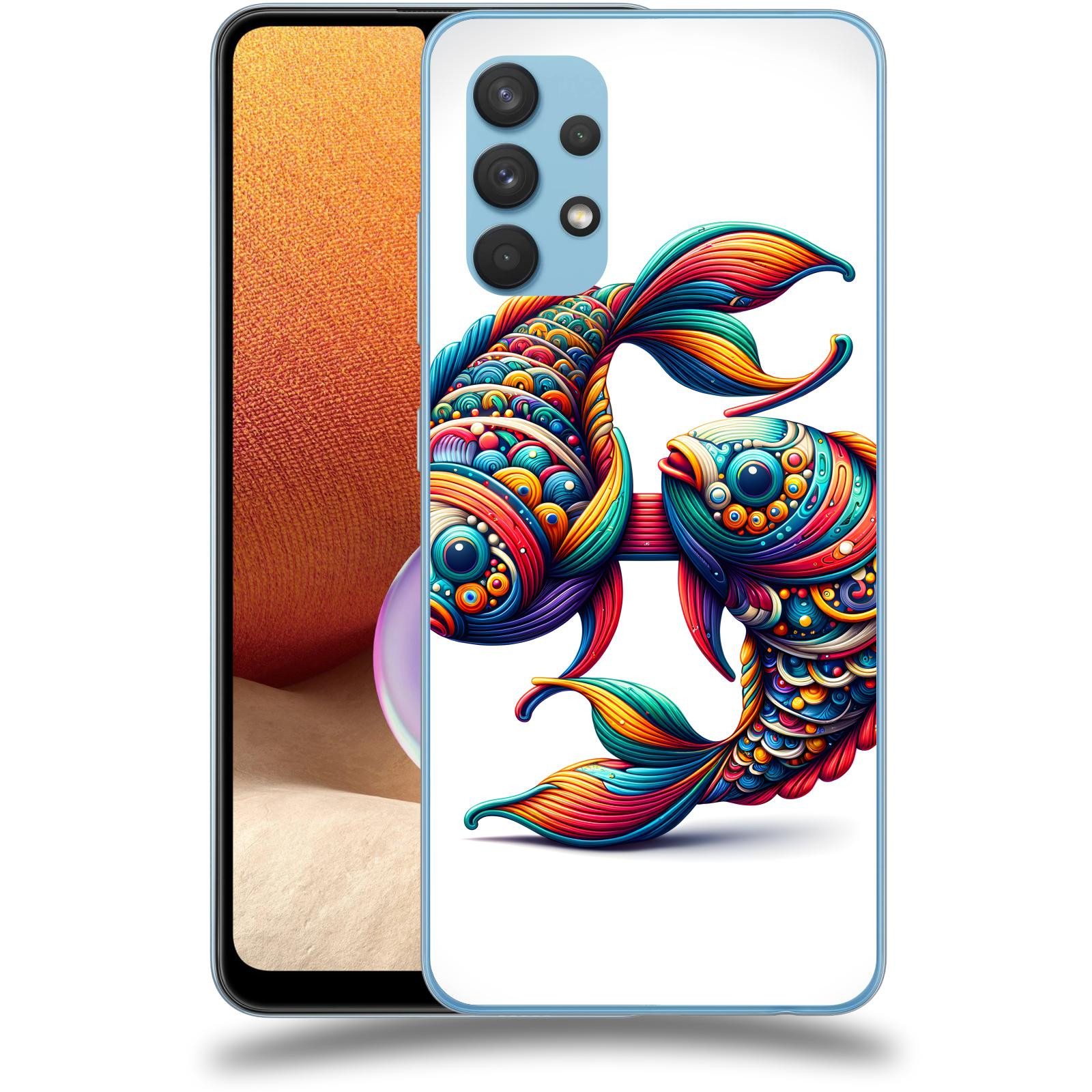 ACOVER Kryt na mobil Samsung Galaxy A32 4G SM-A325F - Ryby 2