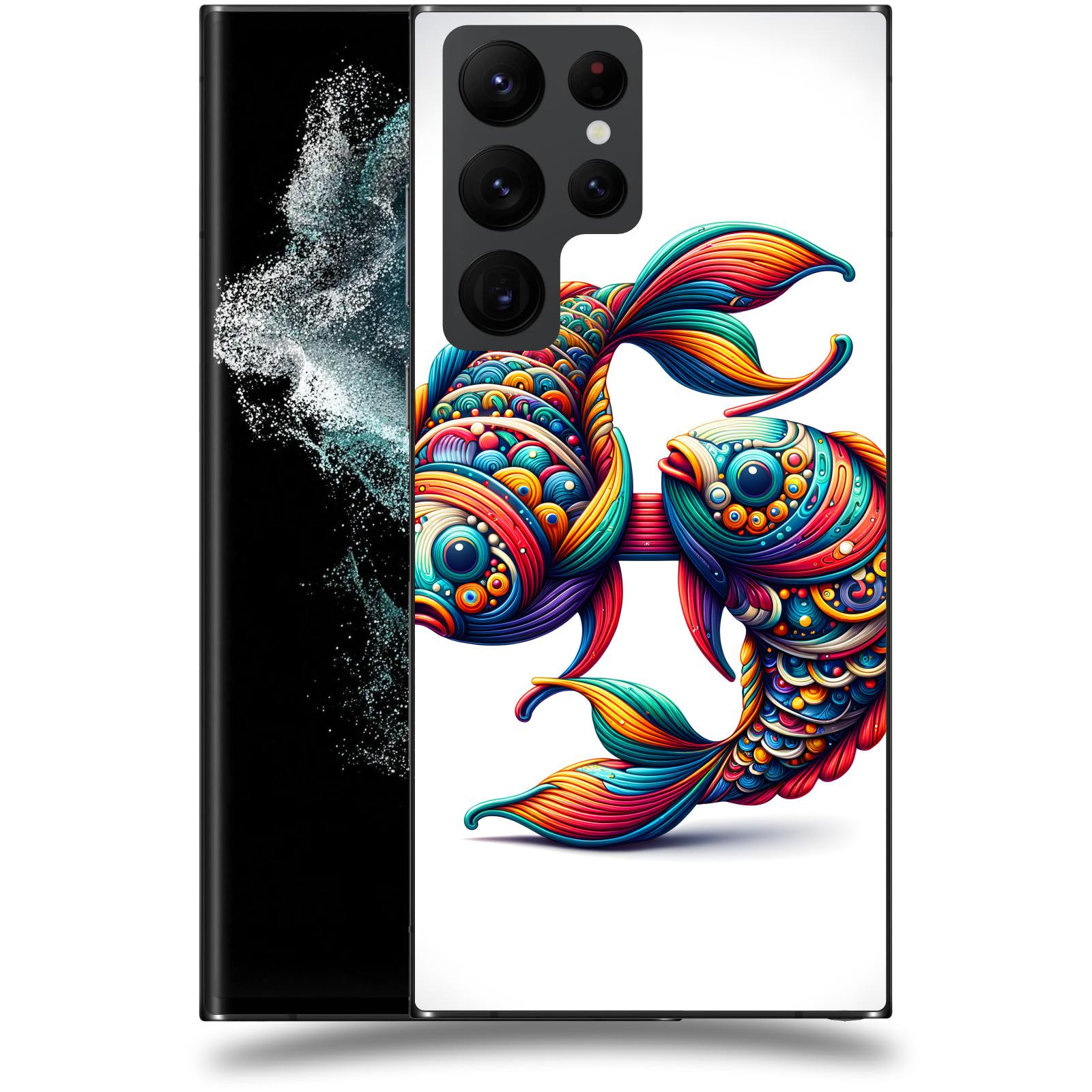 ACOVER Kryt na mobil Samsung Galaxy S22 Ultra 5G - Ryby 2