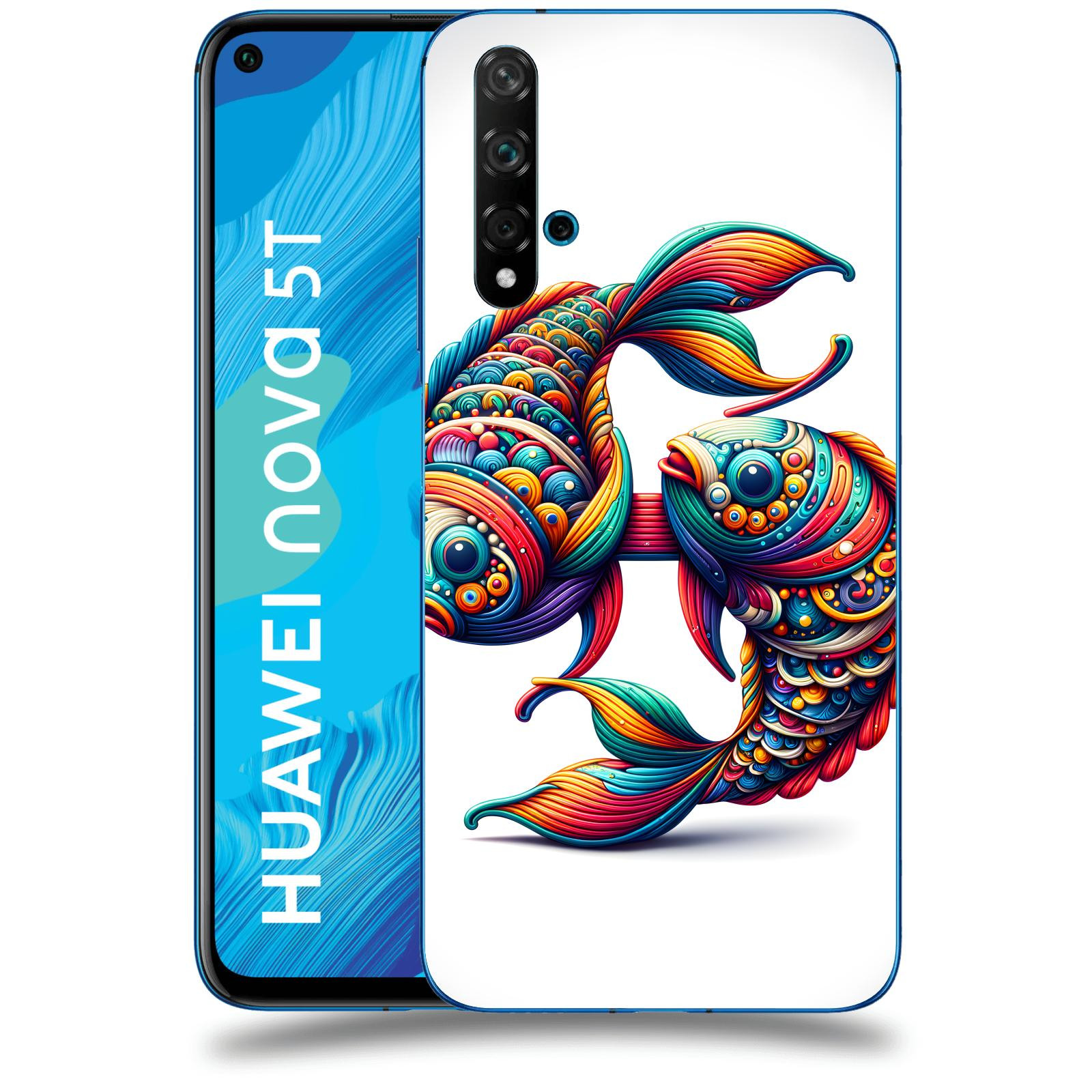 ACOVER Kryt na mobil Huawei Nova 5T - Ryby 2