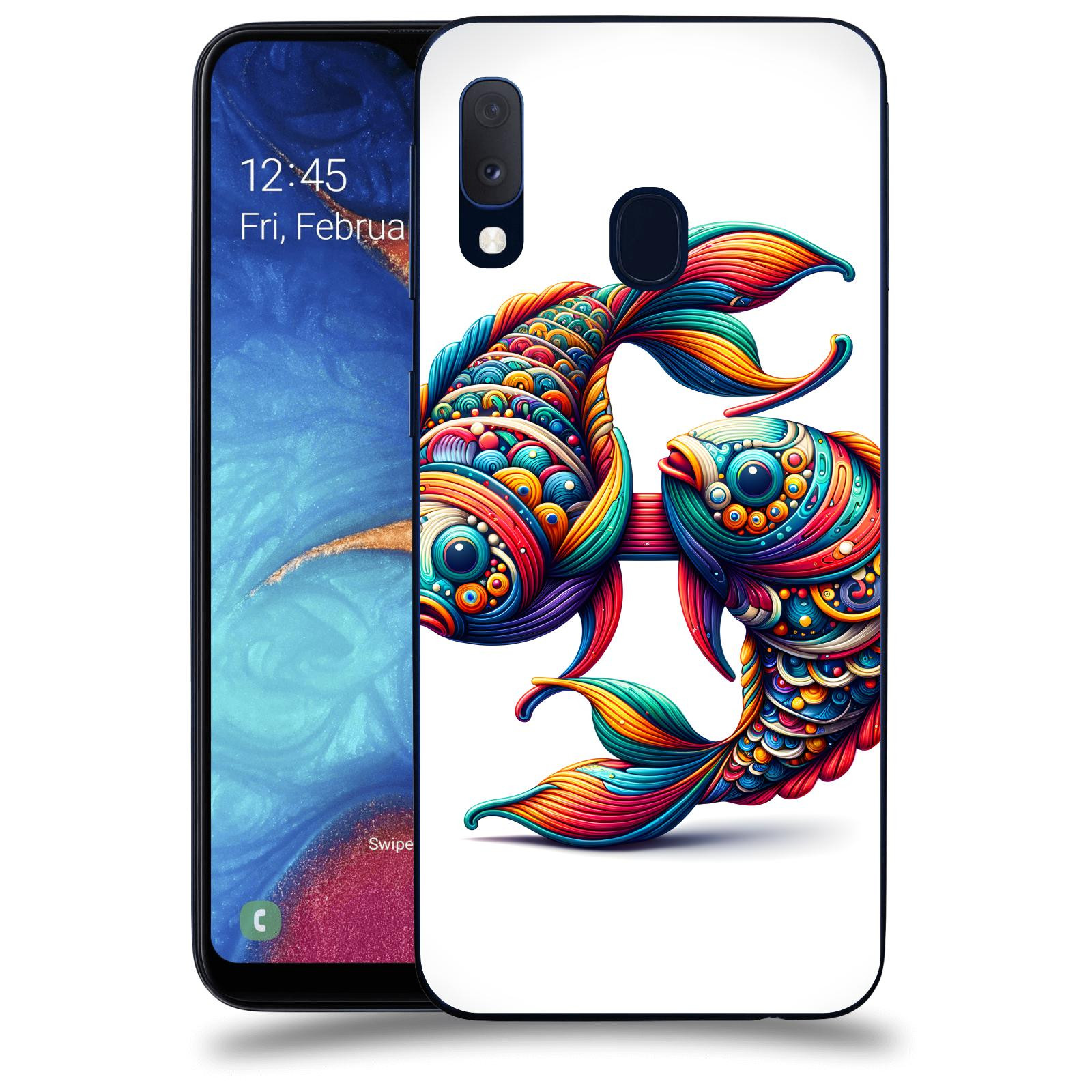 ACOVER Kryt na mobil Samsung Galaxy A20e A202F - Ryby 2