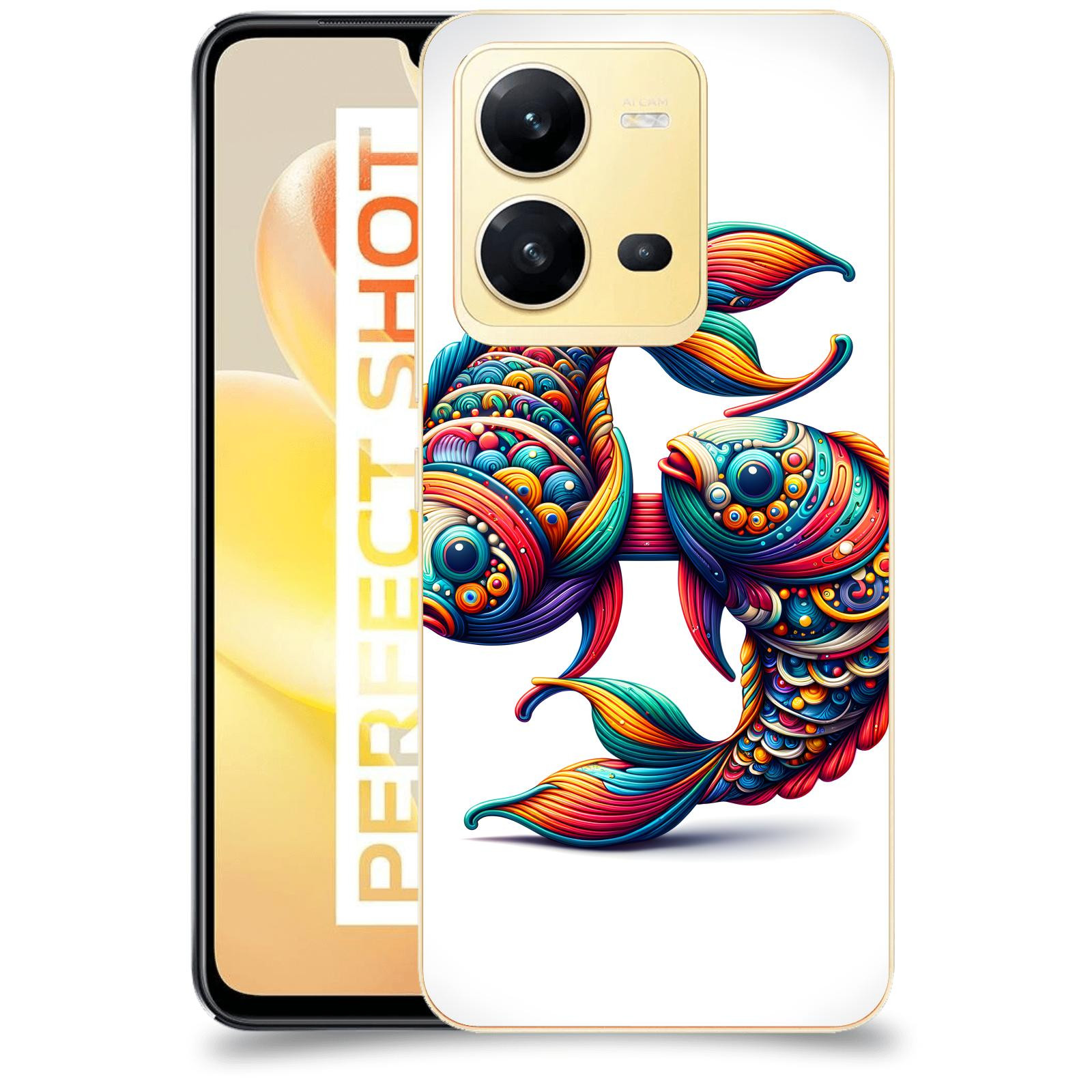ACOVER Kryt na mobil Vivo X80 Lite - Ryby 2