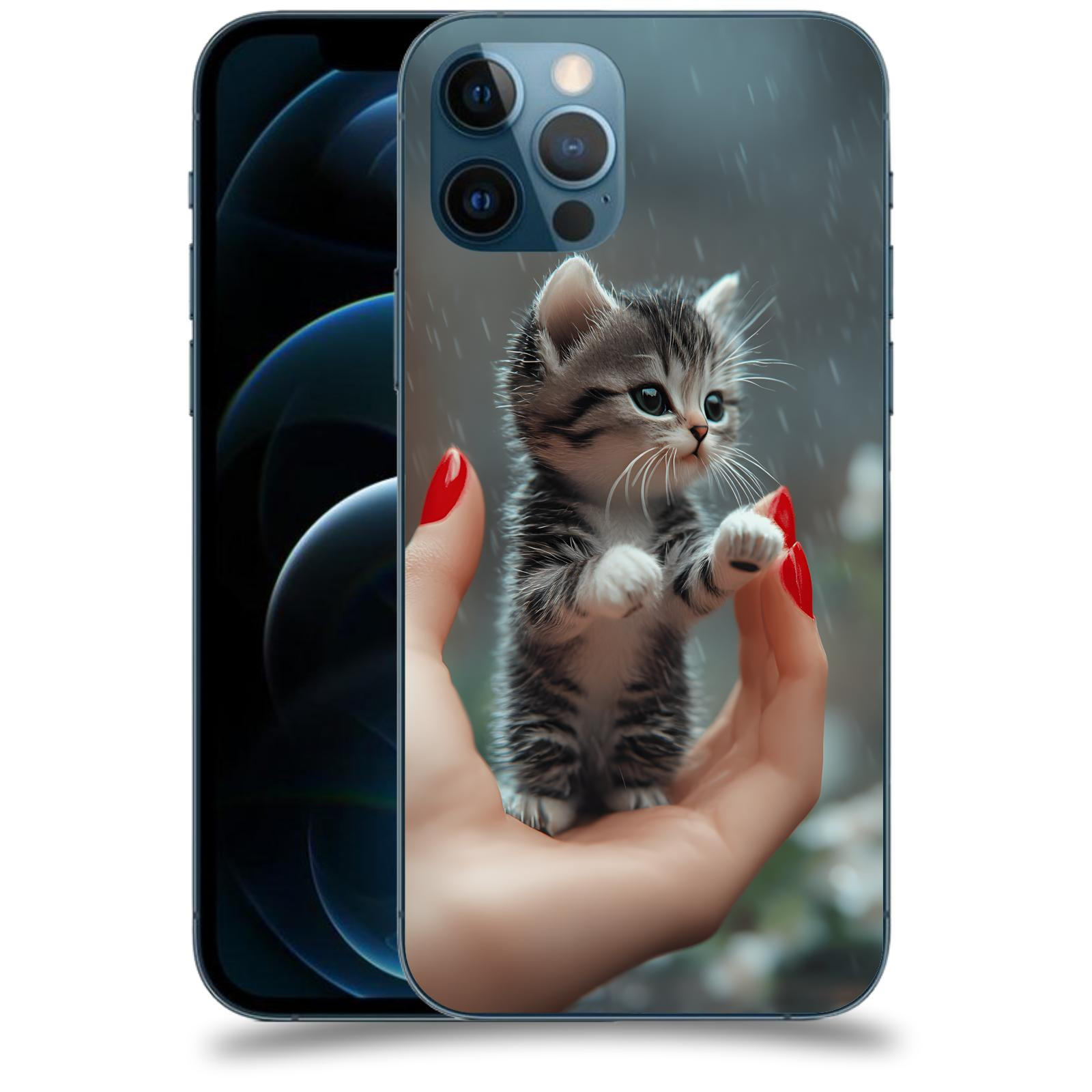ACOVER Kryt na mobil Apple iPhone 12 Pro - Koťátko