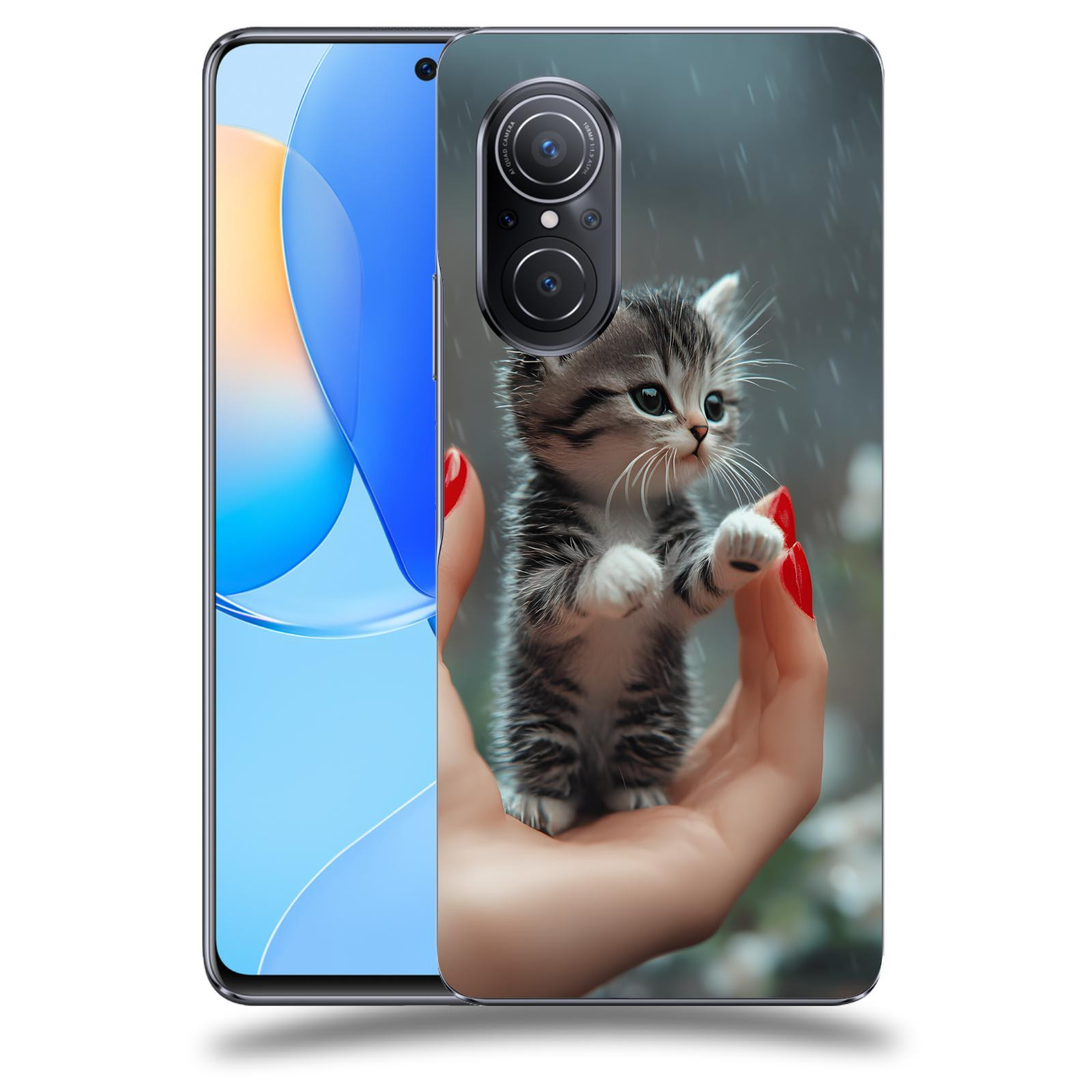 ACOVER Kryt na mobil Huawei Nova 9 SE - Koťátko