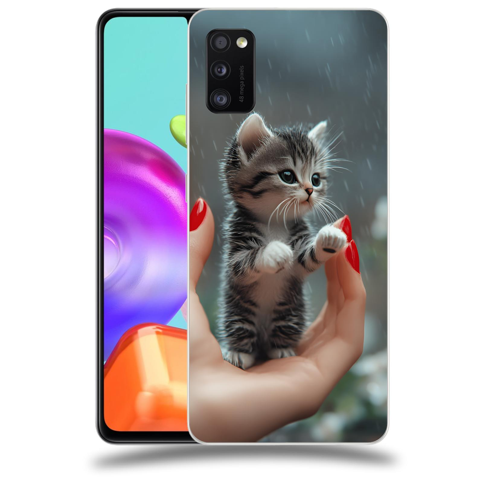 ACOVER Kryt na mobil Samsung Galaxy A41 A415F - Koťátko