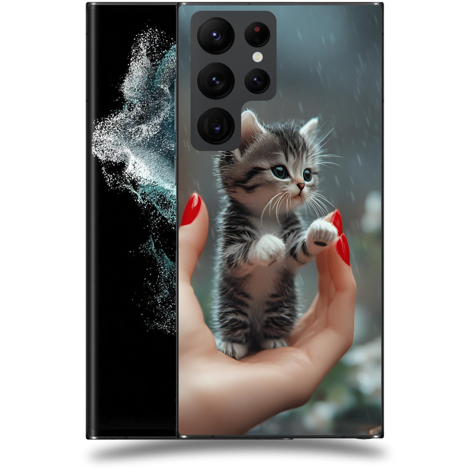 ACOVER Kryt na mobil Samsung Galaxy S22 Ultra 5G - Koťátko