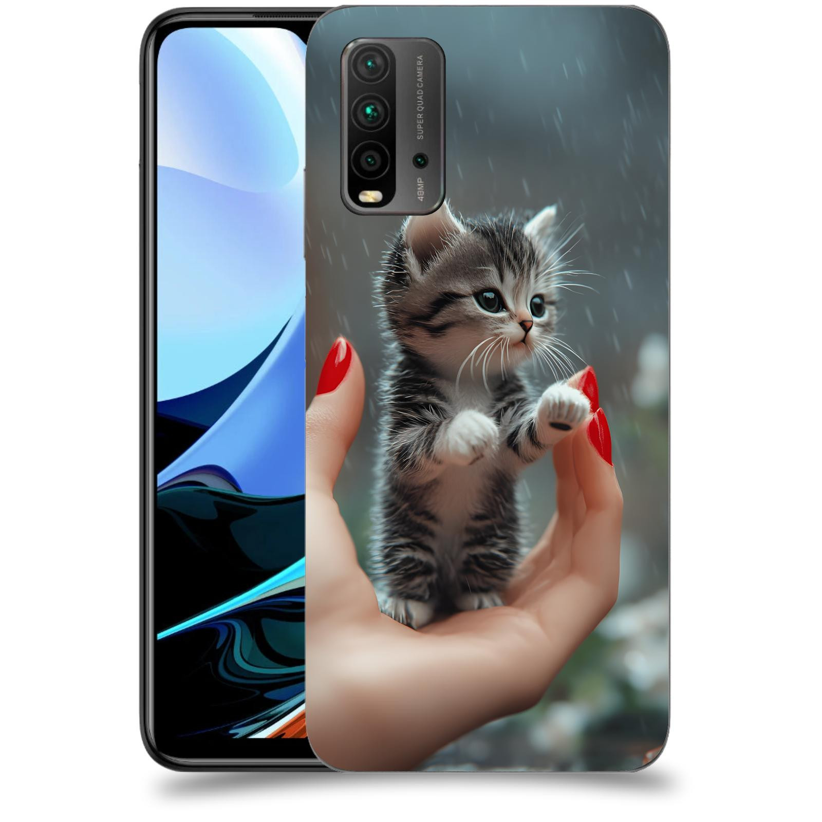 ACOVER Kryt na mobil Xiaomi Redmi 9T - Koťátko